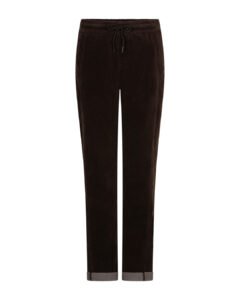 Pantalon Stella velours espresso pour un blazer du soir