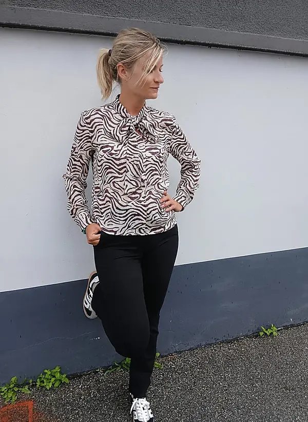 Blouse zébrée