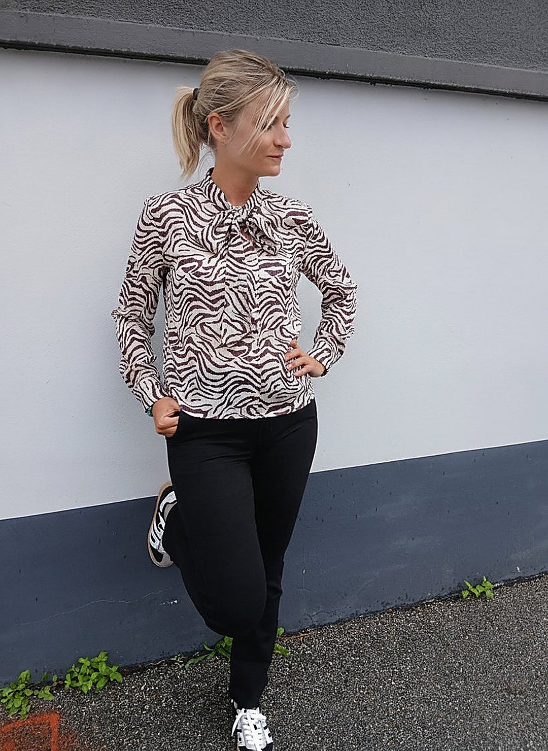 Blouse zébrée