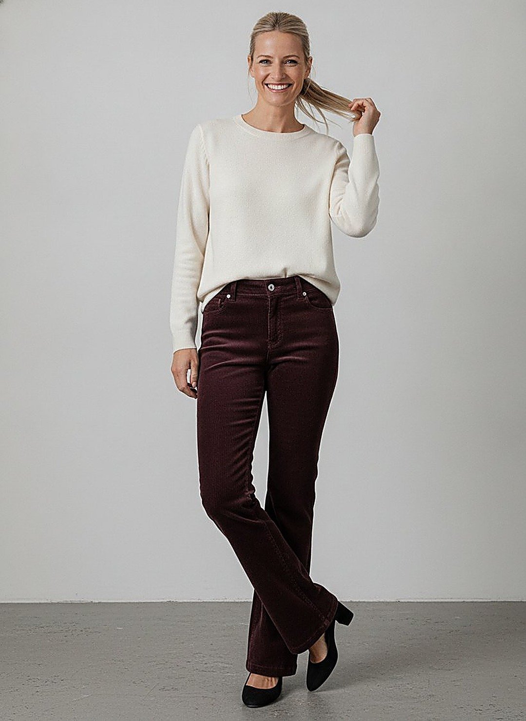 Pantalon Bibette velours côtelé