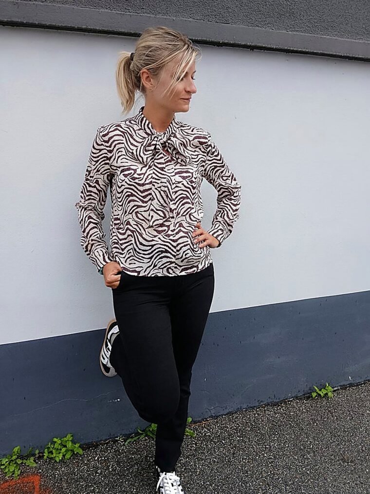 Blouse zébrée