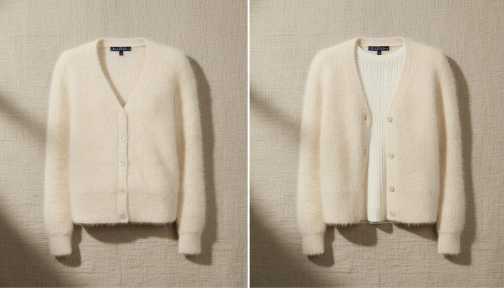 Comment porter un cardigan femme : fermé comme un pull ou ouvert sur un top